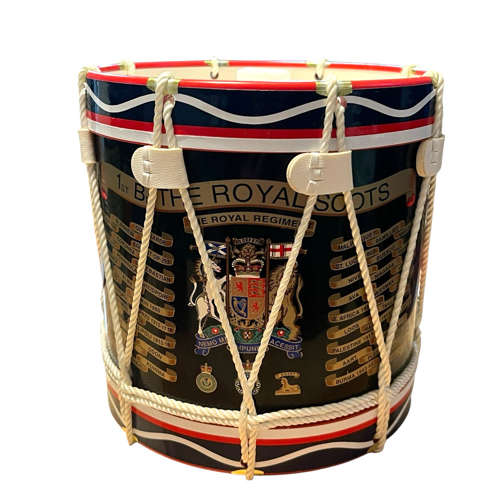 Regimental Replica 1st Bn The Royal Scots Drum Ice Bucket Barware England 1995